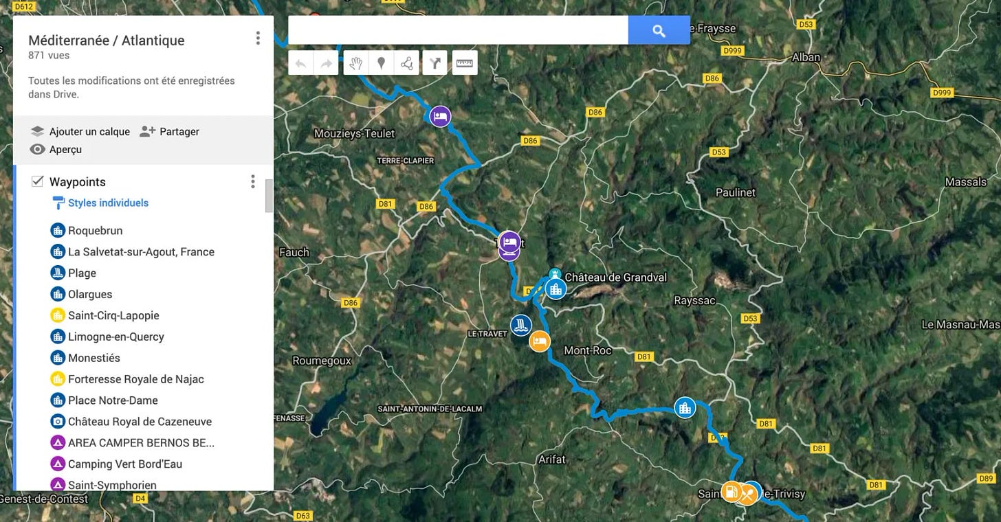 Carte enrichie de POI
