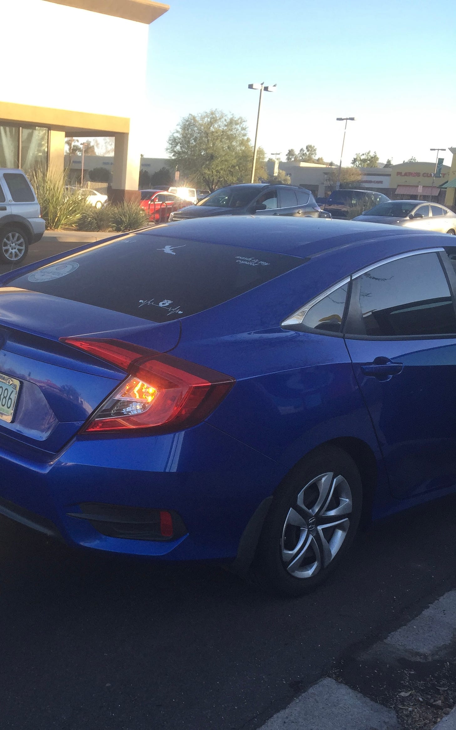Blue Honda Civic in Phoenix, Arizona