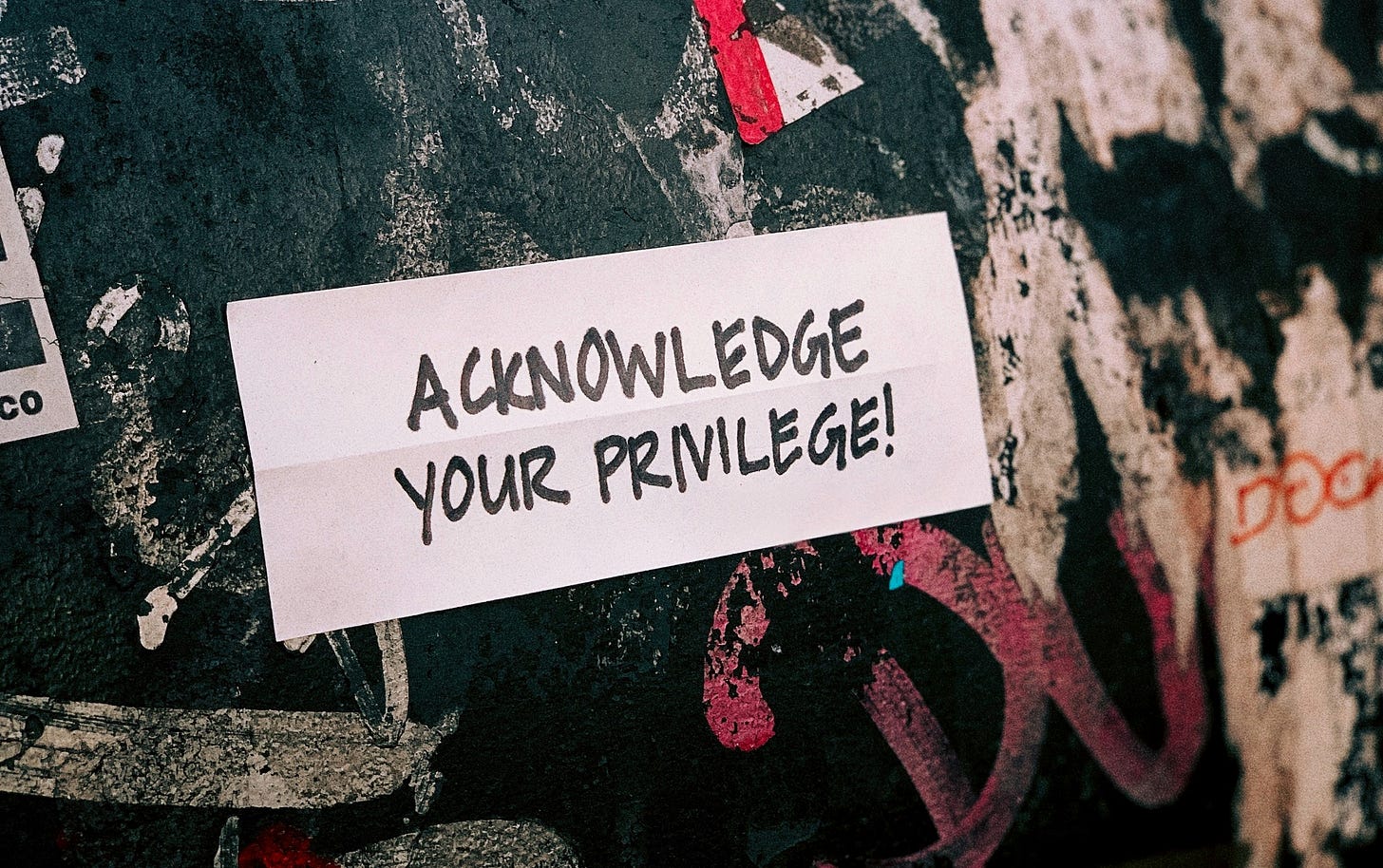 Sign "Acknowledge Your Privilege!"