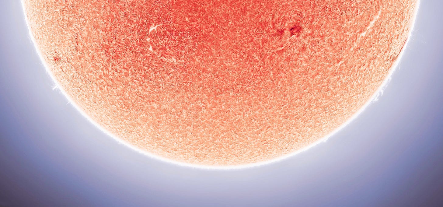 Fotografia da superfície solar