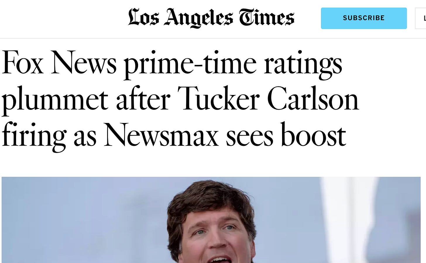 LA Times screenshot