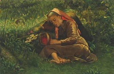 File:Johannes Cathrine Krebs - A sleeping girl in the forest floor.jpg