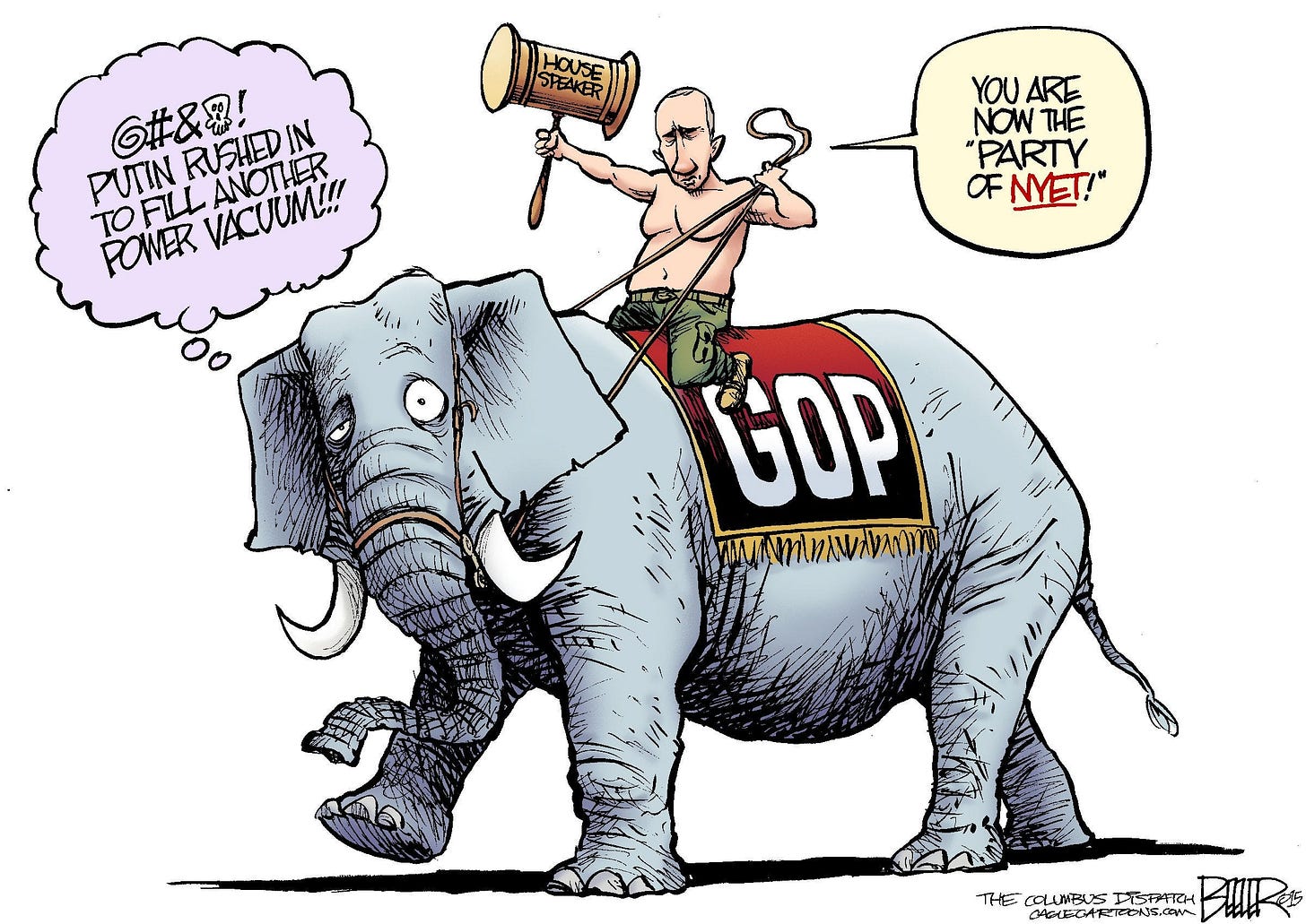 Beeler cartoon: Putin and the GOP