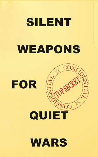 May be an image of text that says 'SILENT WEAPONS FOR ☆ TOP SECRET TVLI QUIET WARS'