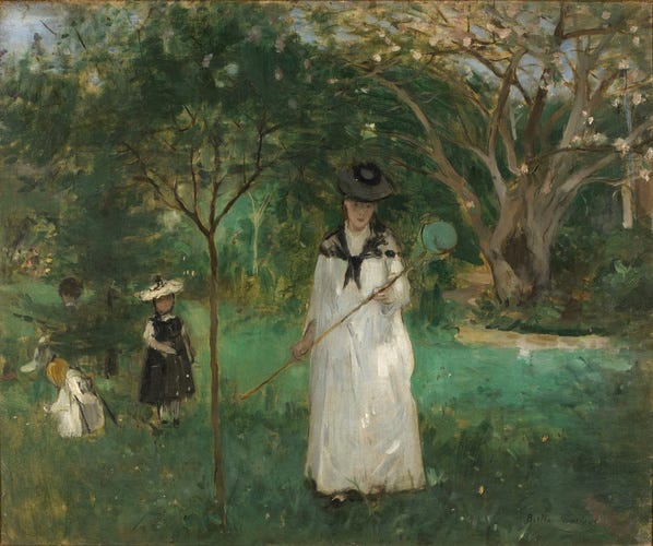 Chasse aux papillons - Berthe Morisot | Musée d'Orsay