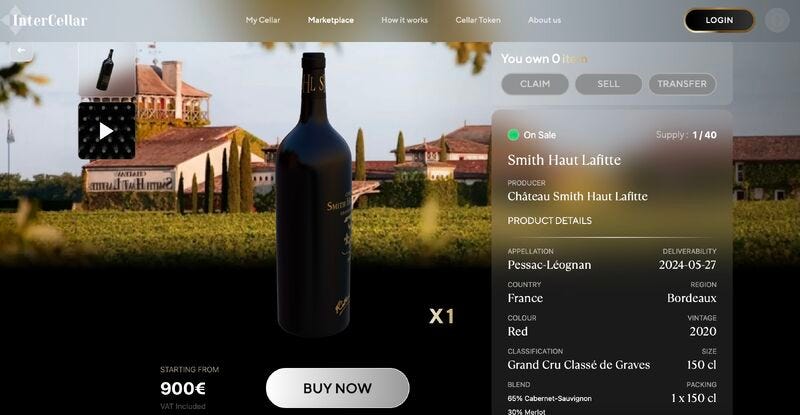 InterCellar Wine & Spirits on LinkedIn: #web3 #blockchain #marketplace  #wineindustry #tokenization