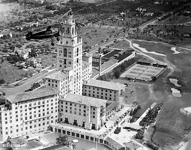 Miss Biltmore over Biltmore Hotel in Coral Gables on January 22, 1933