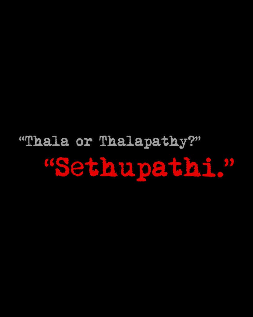 Sethupathi Fan Tribute T-Shirt