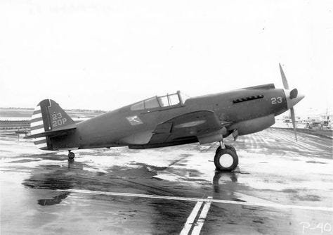 20th Fighter Squadron Curtiss P-40B Warhawk at Clark Air Base ...