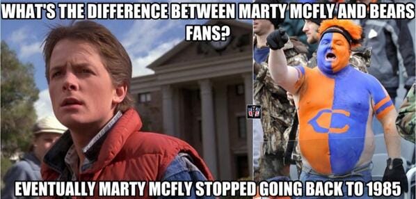NFL Memes on Twitter: "Marty McFly vs. Bears Fans http://t.co/wTSmXeVhq4" /  Twitter