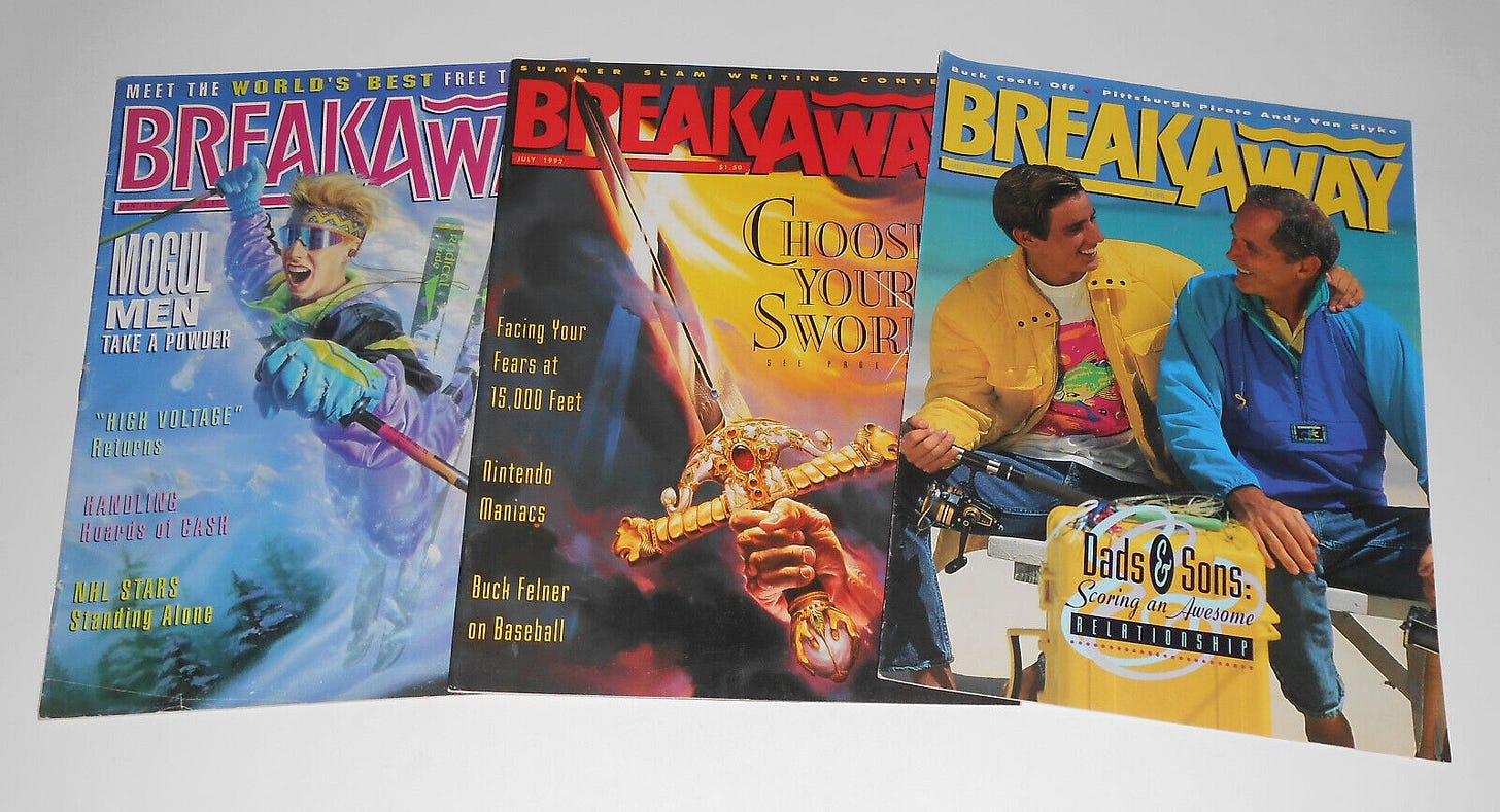 Vintage 1992 BreakAway Magazine Lot Christian Kids Faith Nintendo NHL Music