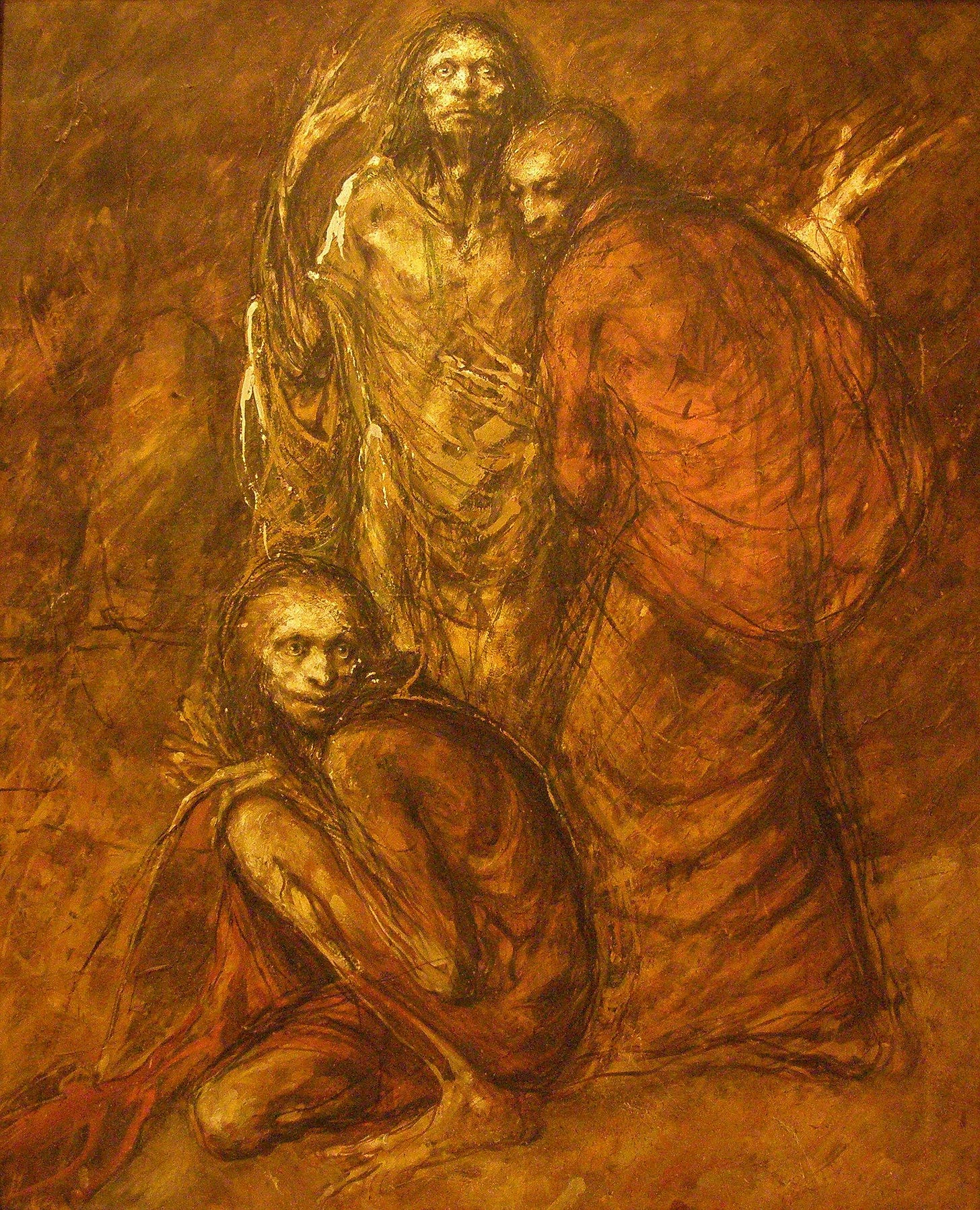 Peter Ondreička, The prodigal son (Ahasver), 1989-1990 | Scary art, Dark  art illustrations, Macabre art