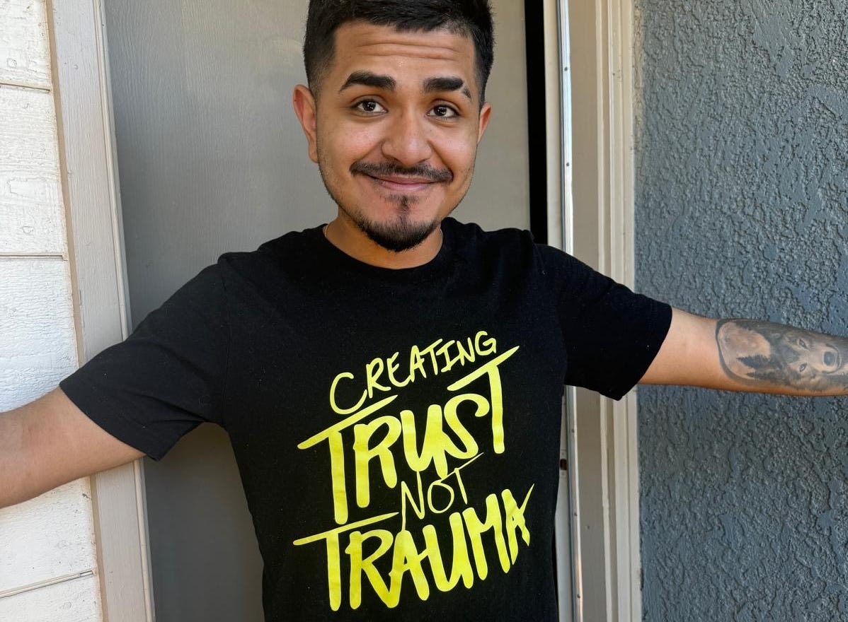 t shirt creating trust not trauma