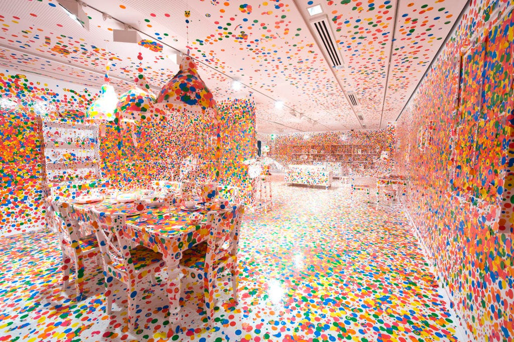 Yayoi Kusama's Playful 'Obliteration Room' Has Been a Hit for 20 Years.  Here Are Three Surprising Facts You Might Not Know About It