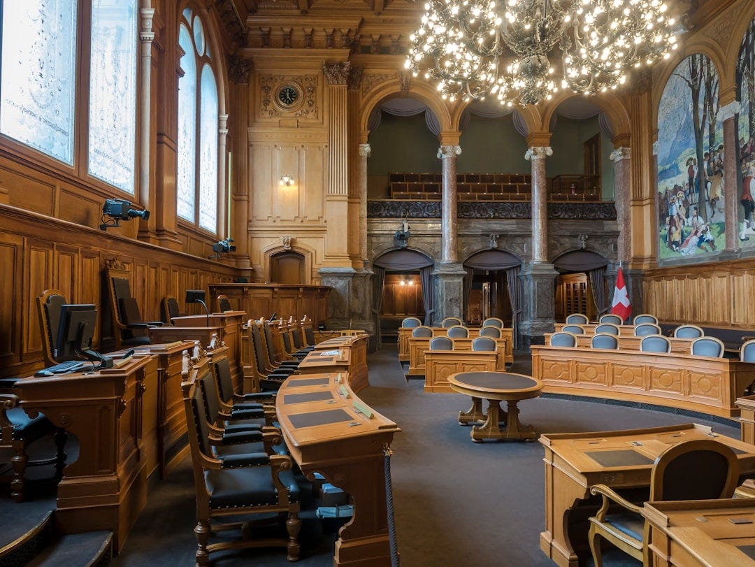 brown wooden chairs inside building