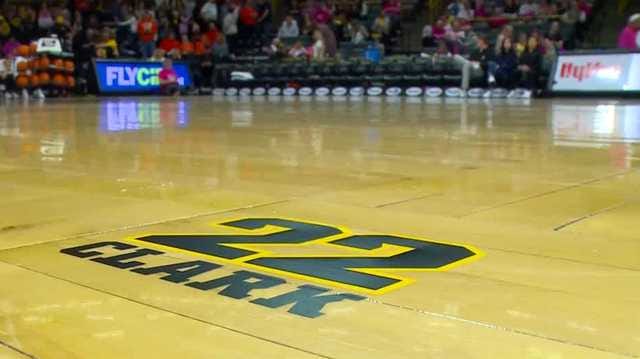 Iowa basketball: Hawkeyes unveil decal commemorating Caitlin Clark's  scoring record