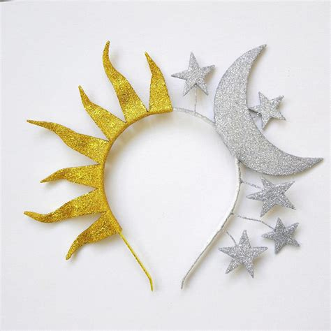 Celestial Headband Sun and Moon Crown Halloween Moon Stars - Etsy