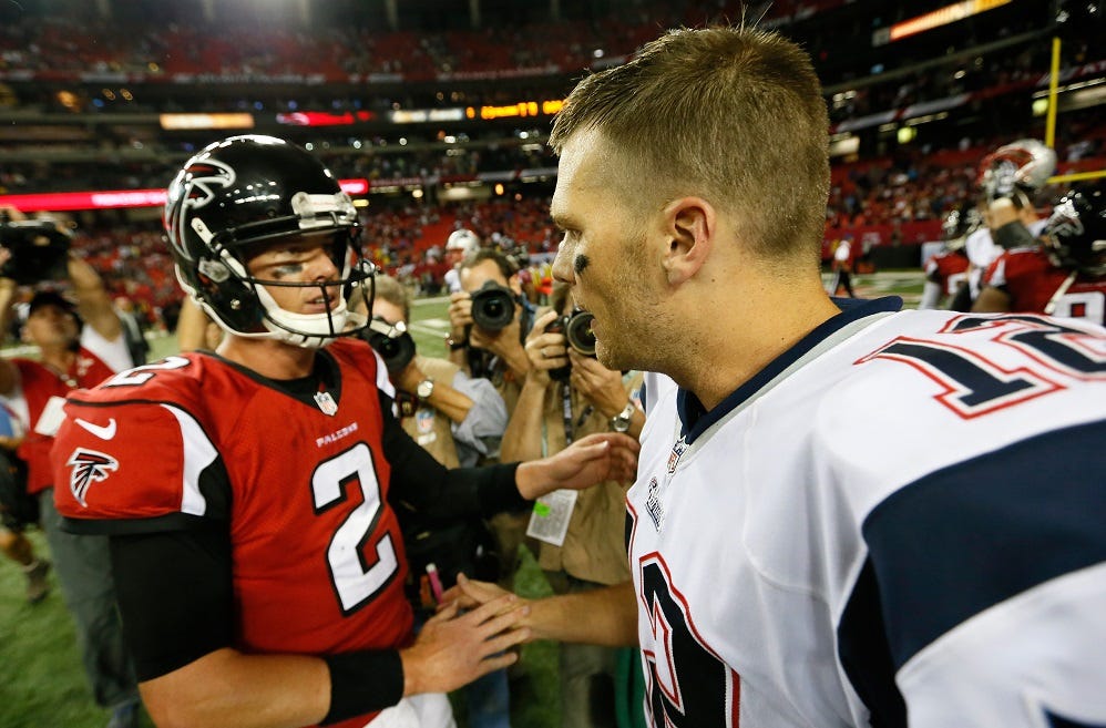 Super Bowl 51: Tom Brady's Patriots vs Matt Ryan's Falcons 2017 images