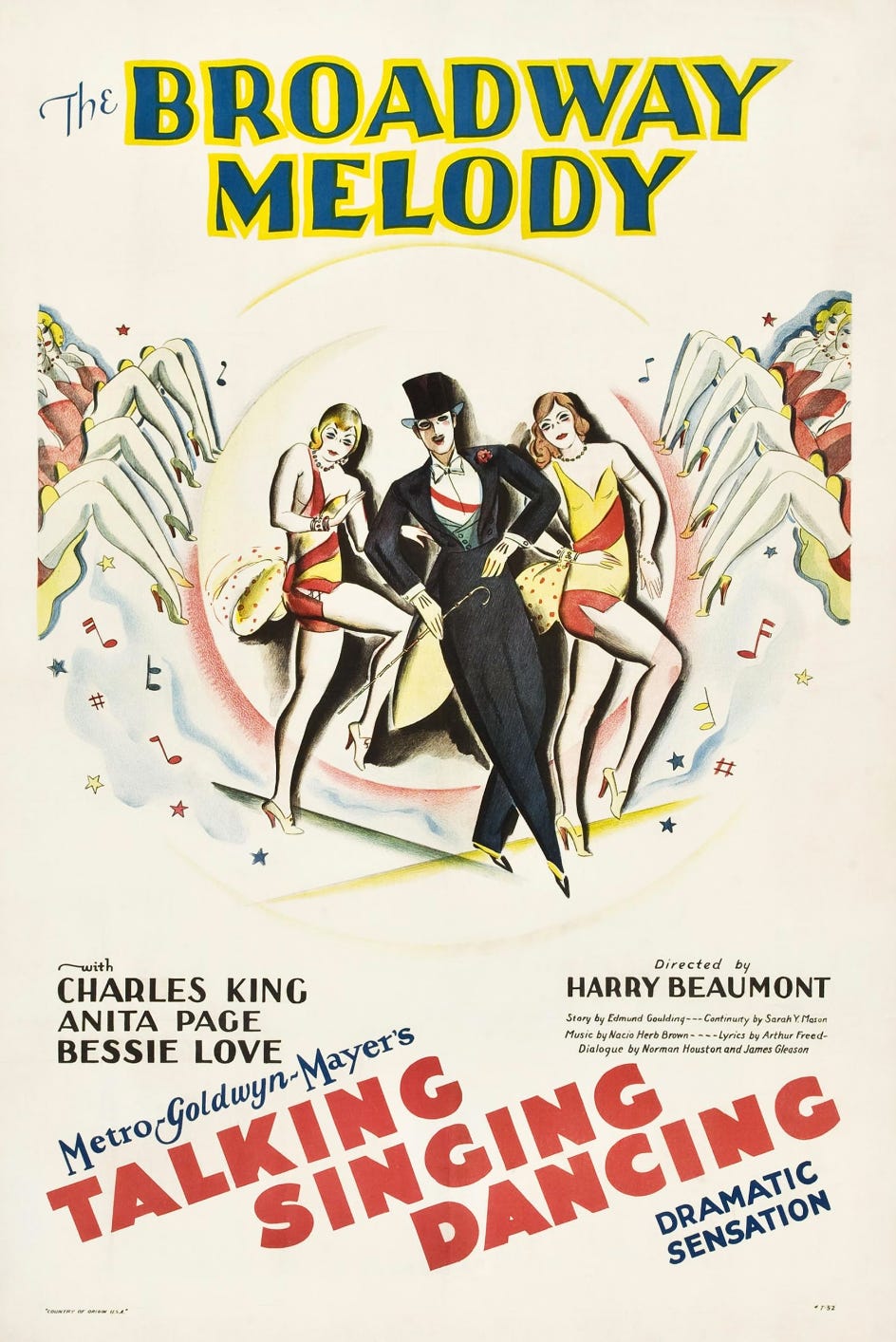 Theatrical poster for The Broadway Melody