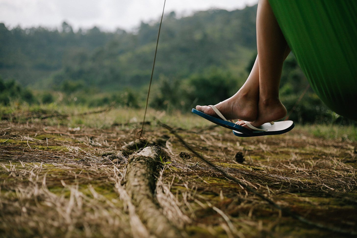 Person Wearing Flip-flops