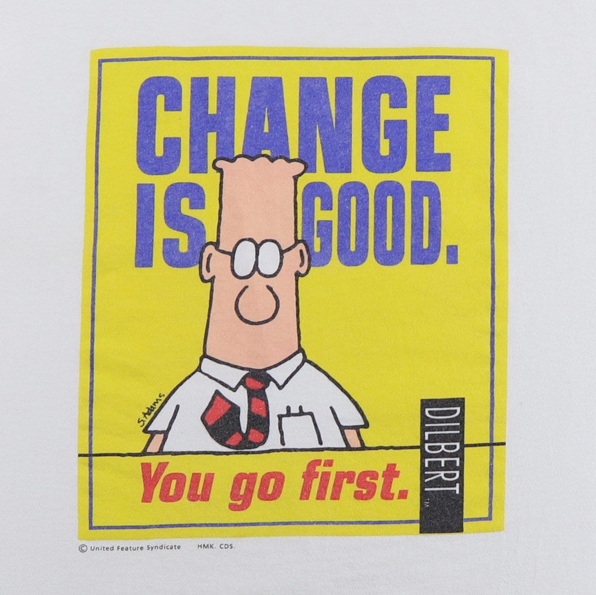 Vintage anni '90 Dilbert Change Is Good You Go First Shirt - Etsy Italia