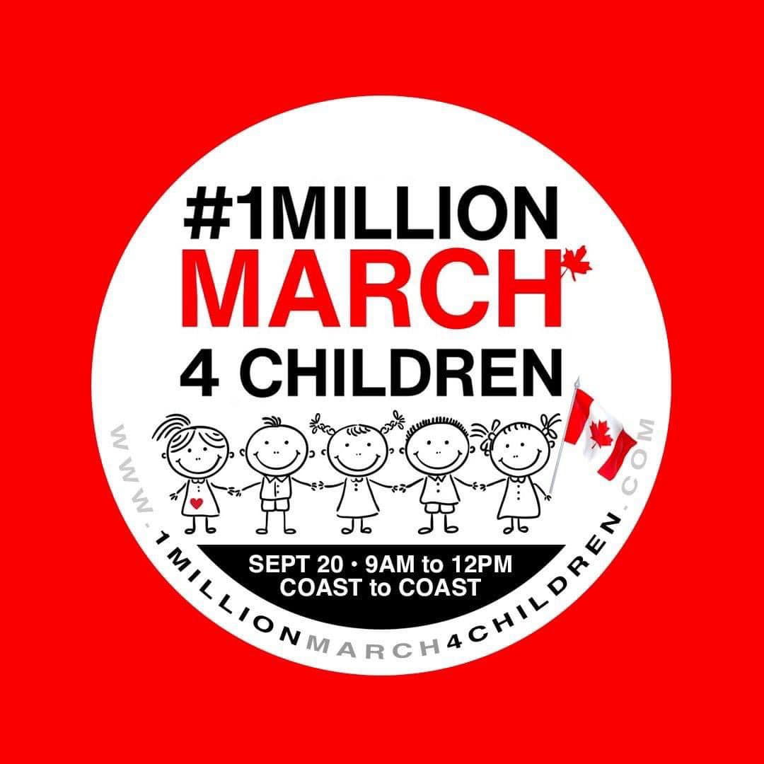 May be an image of child and text that says '#1MILLION MARCH 4 CHILDREN w w SEPT 20 9AM to 12PM COAST to COAST'