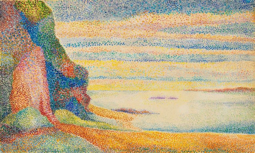 Hippolyte Petitjean, Coastal Landscape with Cliffs