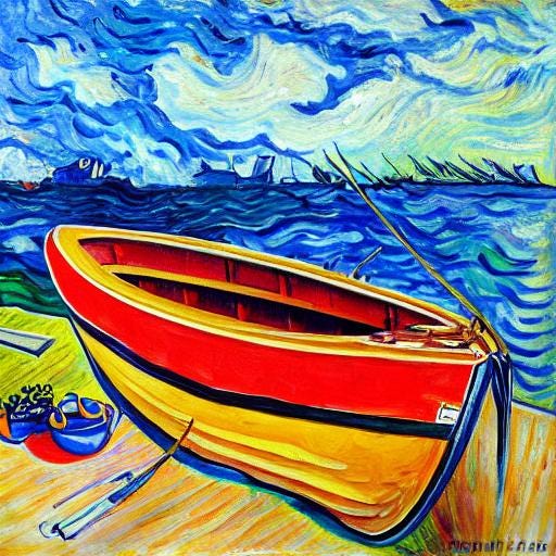 boat by a river