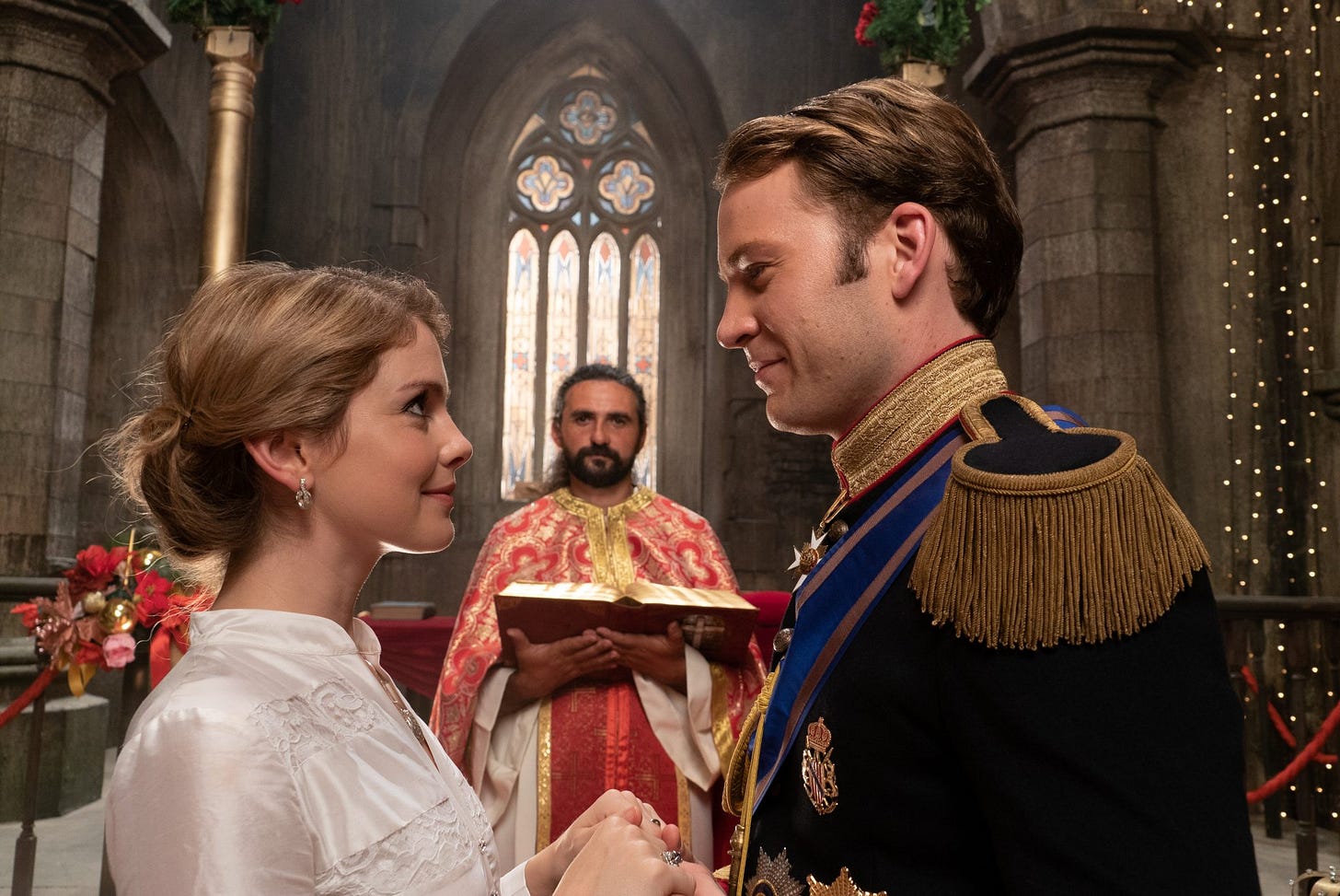 A Christmas Prince: The Royal Wedding starring Rose McIver, Ben Lamb, Alice Krige. Click here to watch it.