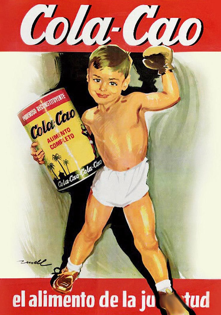 Primeros carteles de ColaCao 