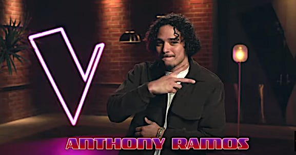 'Hamilton' star Anthony Ramos returns to 'The Voice' as a guest advisor, years after the show shockingly rejected him.