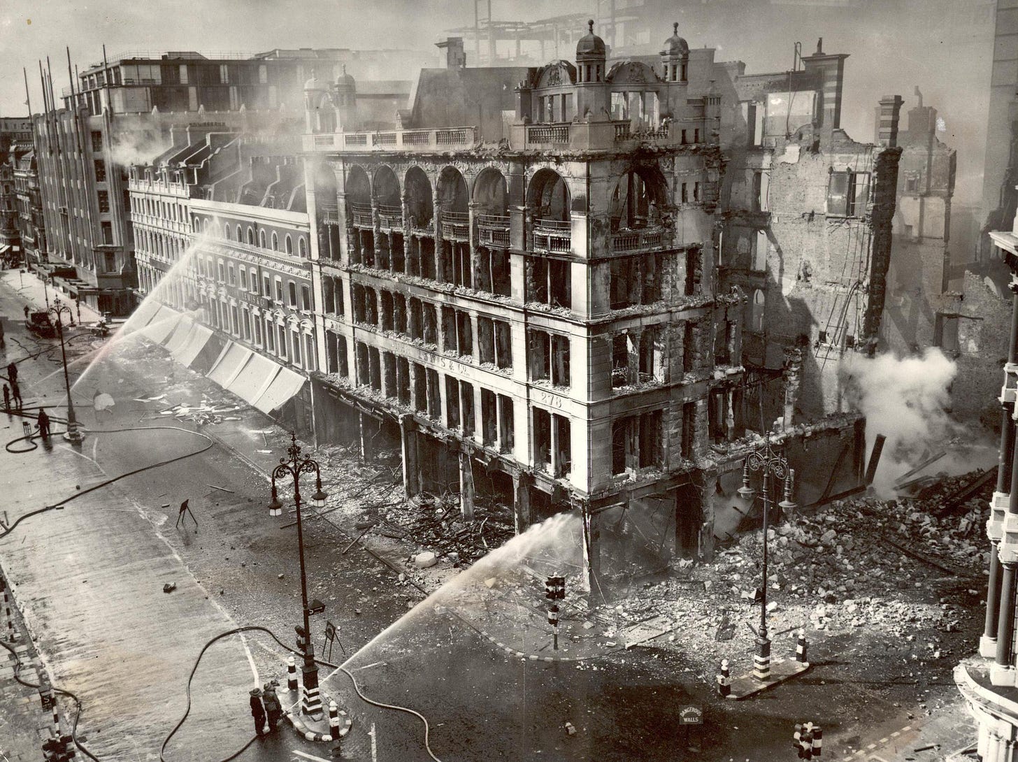 The bombing of John Lewis, September 1940 - John Lewis Memory Store