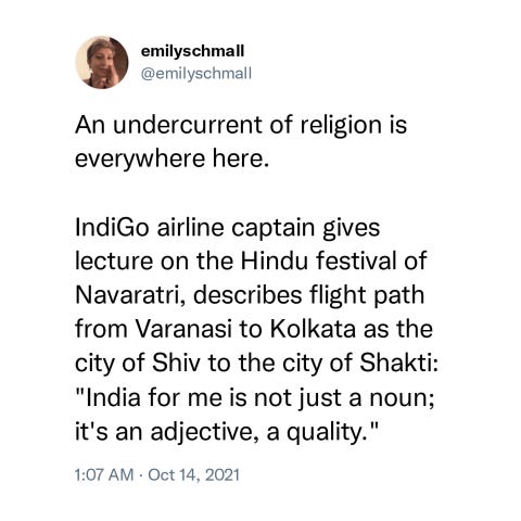 Emily Schmall Belittles Indigo Airlines Captain for Mentioning Shiva and  Shakti as Roots of Varanasi and Kolkata | HinduDwesha