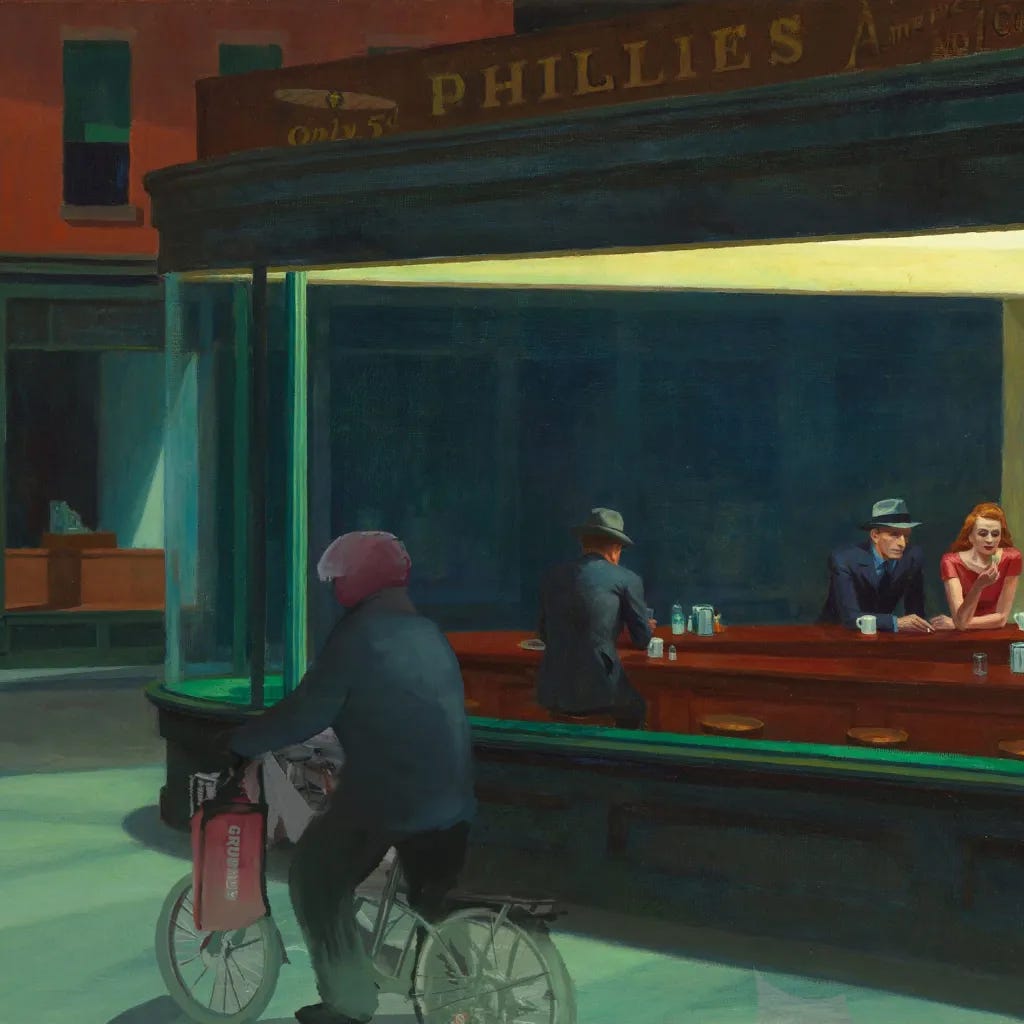 “The Nighthawks by Edward Hopper” with Grubhub, by Astha Avinash