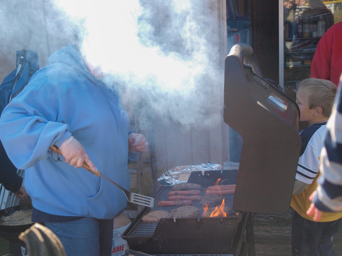 Burgers and smoke