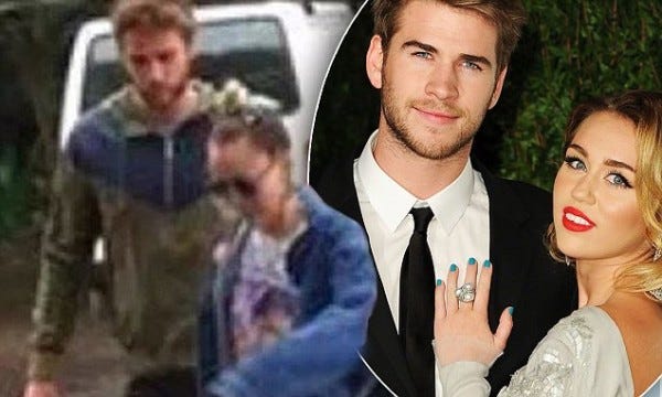 liam hemsworth miley cyrus officially back on 2016 gossip