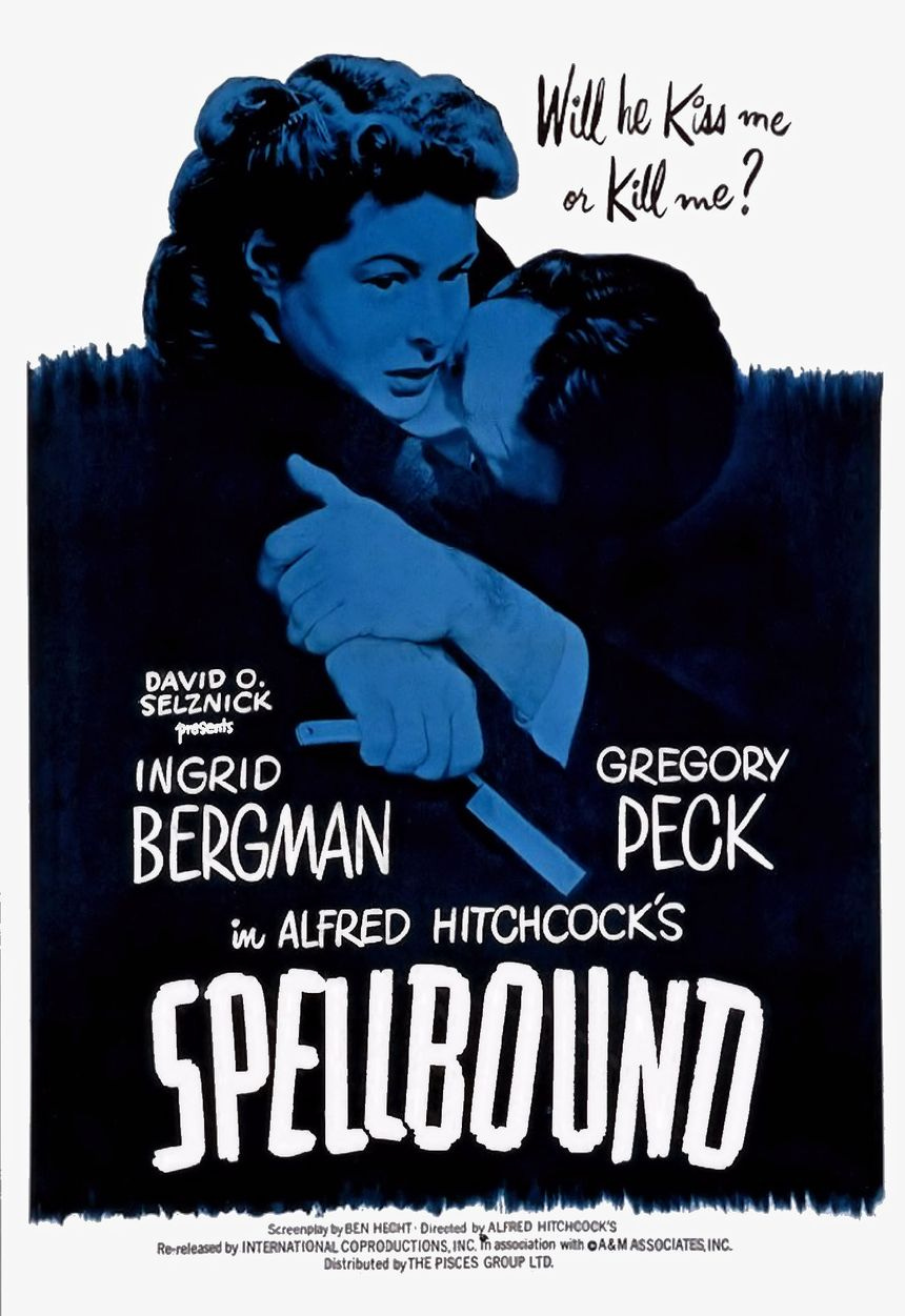 Ingrid Bergman and Gregory Peck in Spellbound (1945)