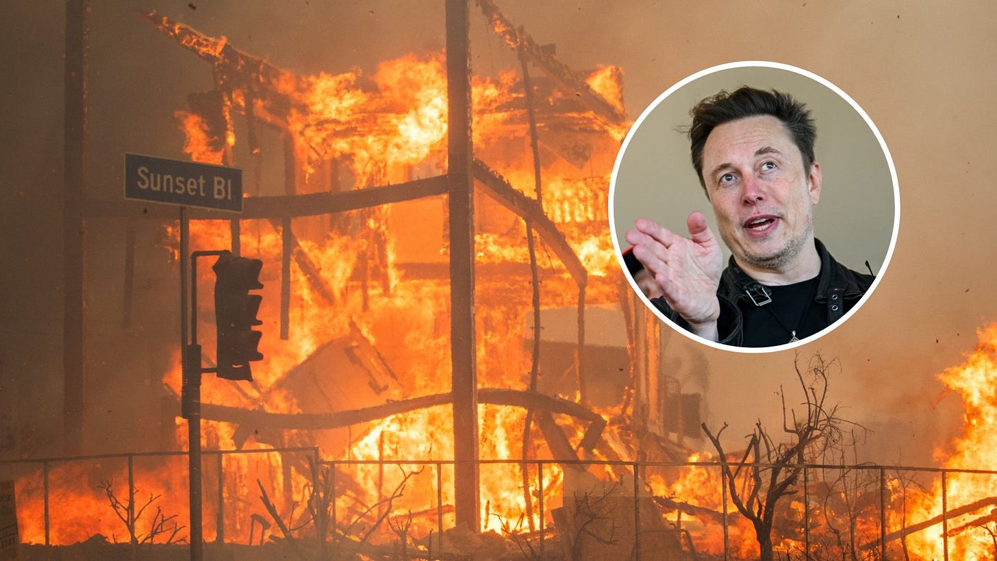 LA Fire: Elon Musk Offers Starlink Terminals to Areas Affected by Blaze -  Newsweek