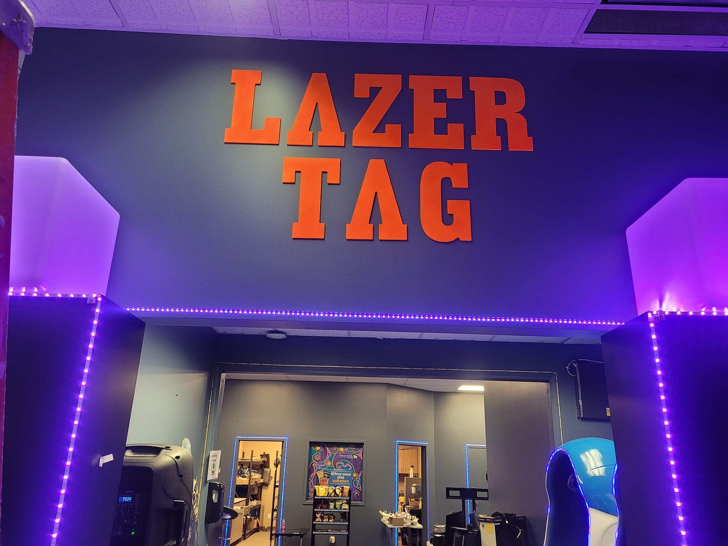 May be an image of text that says 'LAZER TAG'