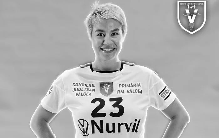 Iryna Glibko. FOTO: Facebook / SCM Râmnicu Vâlcea - Handbal feminin