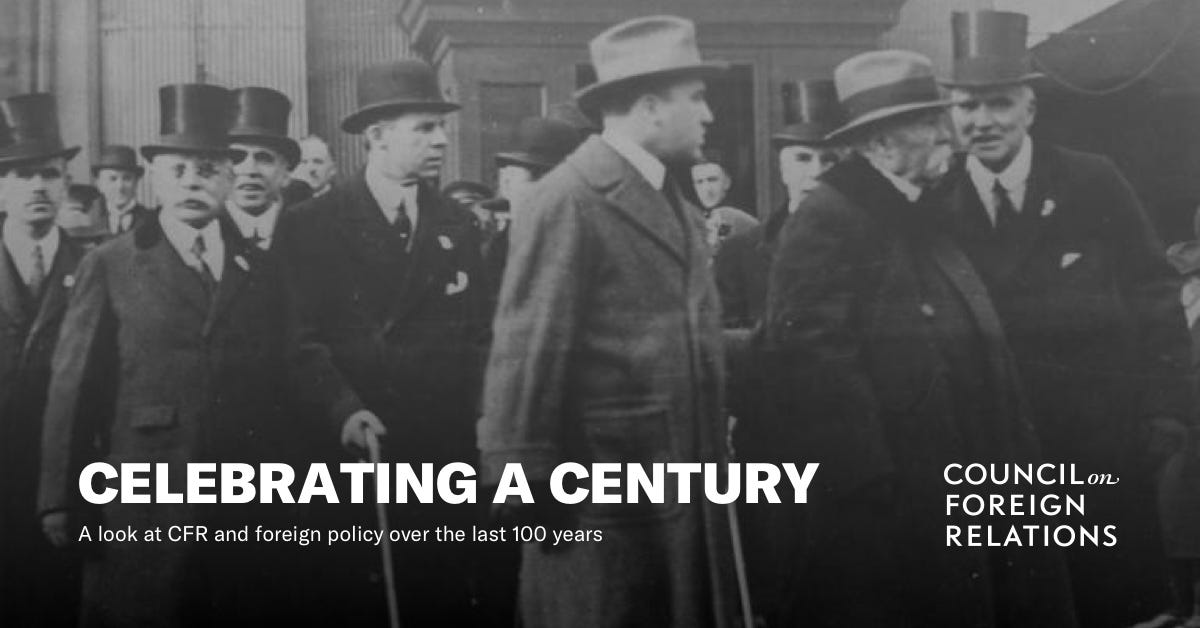 Celebrating a Century | The Council on Foreign Relations at 100