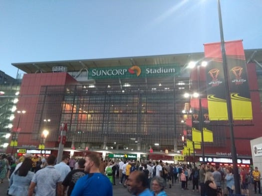 Suncorp/Brisbane Stadium seen from outside