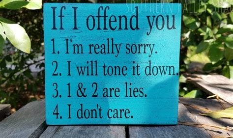 If I offend you are you offended sign funny offensive office | Etsy