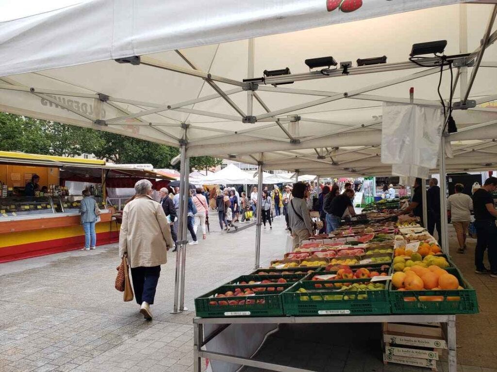 Saturday markets in central Luxembourg