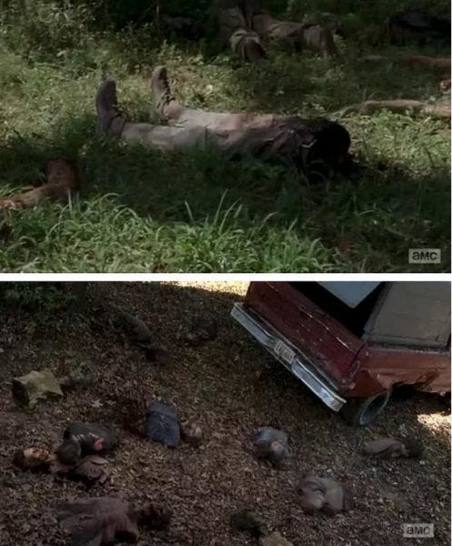 walking dead season 5 what happened zombie parts