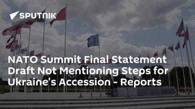 NATO Summit Final Statement Draft Not Mentioning Steps for Ukraine'...