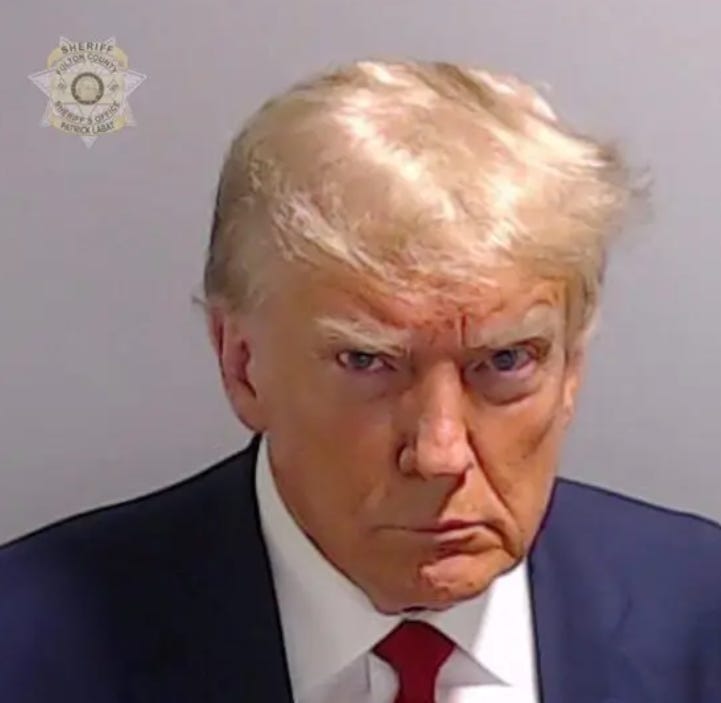 The infamous Trump mugshot