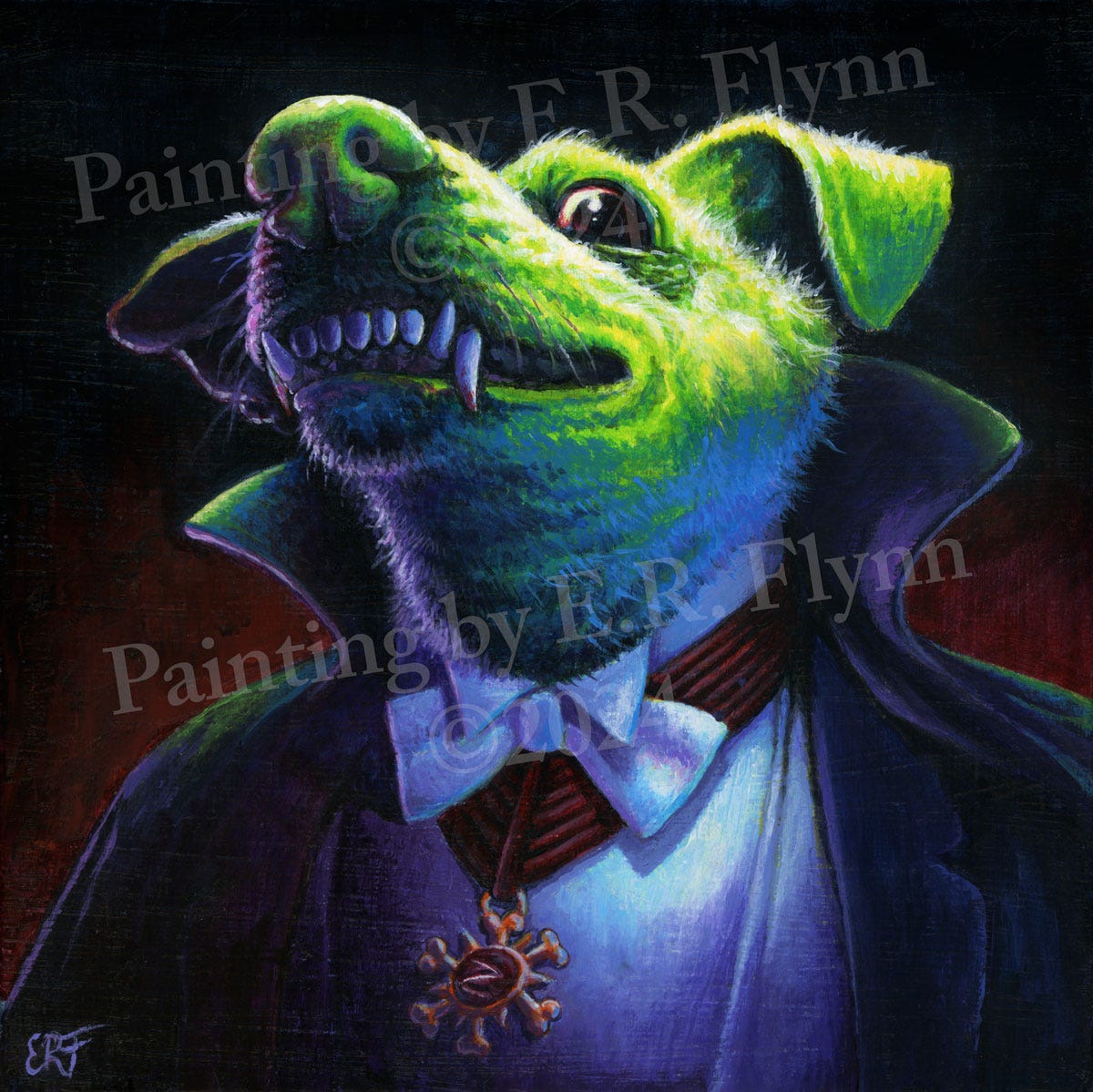 Count Zekecula Painting by E.R. Flynn