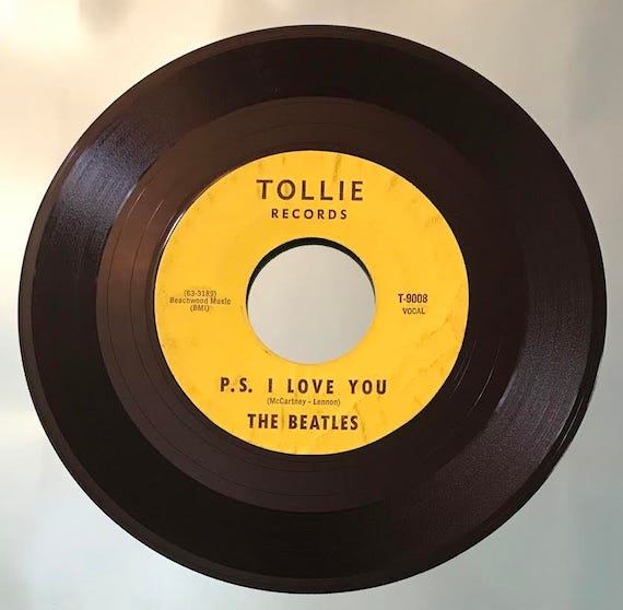 The Beatles Love Me Do Tollie Records T 9008 1964 Vinyl - Etsy