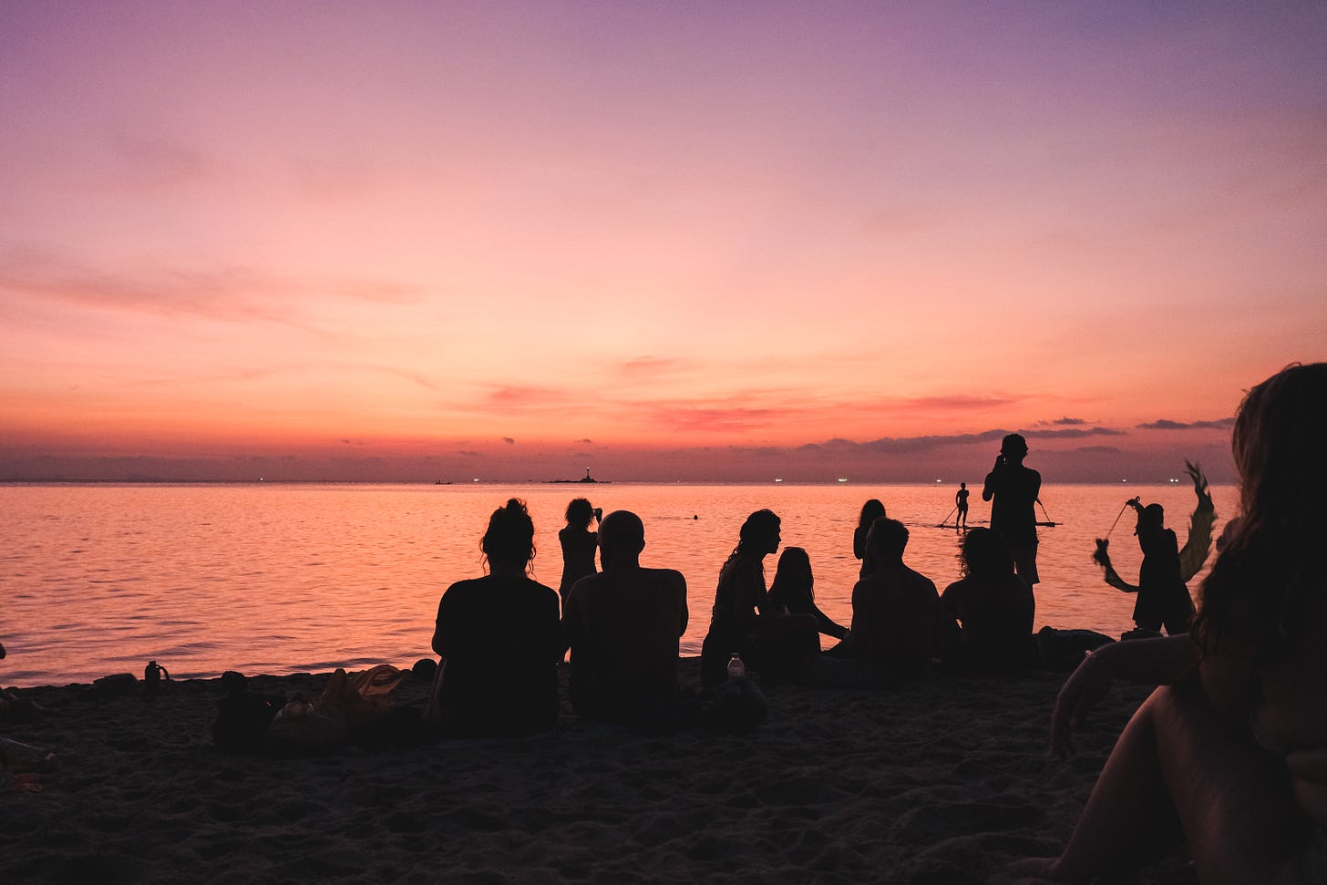 O famoso por do sol de Zen Beach em Koh Phangan, Tailândia. Foto: Isadora Zottis.